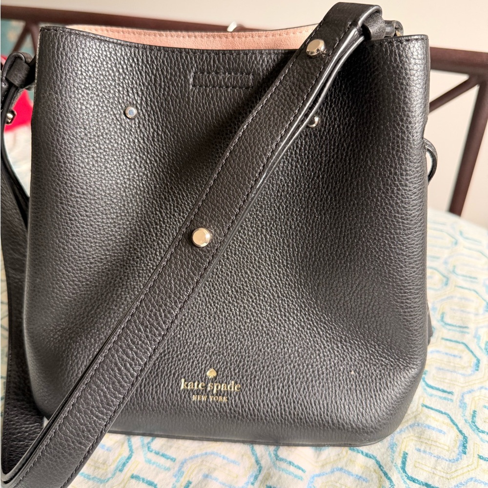 Kate Spade Black Leather Shoulder Bag